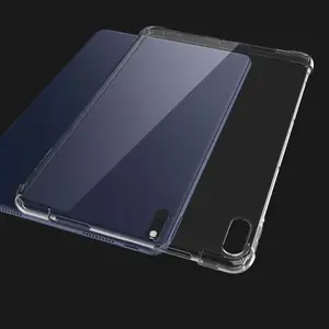 Bon marché, conception anti-chute de l'airbag à quatre coins, étui pour tablette antichoc en TPU souple transparent pour Huawei Mate Pad 10.4"