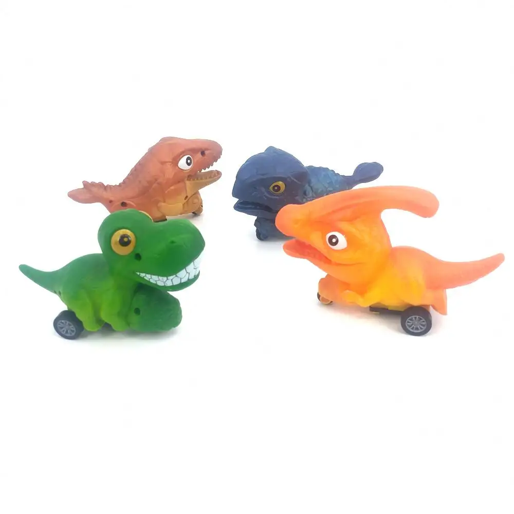 2023 Toy Plastic Toy Vehicles Friction Powered Cars For Baby 12pcs Friction Dinosaur Car Toys