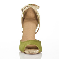 Chaussures de danse latine pour adultes, pour femme, à semelle souple, en satin, à bout ouvert, talon aiguille, pour salle de bal, salsa, tango