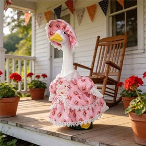 Nouvelle Décoration de Cour Grande Taille 23 Pouces en Polyester, Style Rétro Lolita, Motif Floral, Couleur Blanc, pour Porche, Europe - Product Image 4