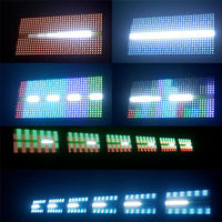 Lumière à Effet Stroboscopique à Matrice LED 48+8 Segments RVBW Pleine Couleur avec Contrôle DMX512 RDM pour DJ, Discothèque, Mariage, Fête