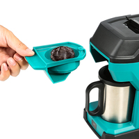 Machine à café portable sans fil LIANGYE 20V, alimentée par batterie, pour le camping, le chantier et les voyages, préparation en 6 minutes