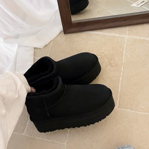 2026 New sheepskin and fur combined thick-soled women's snow <b>boots</b> 5 cm thick short <b>boots</b> for <b>winter</b> women's retro cotton shoes - Product Image 2