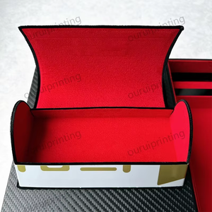 Boîte Cadeau Personnalisée pour Lunettes de Soleil, Boîte de Rangement en Bois de Luxe Multi-emplacements pour Lunettes, Cartes, Stylos, Boîte Cadeau à Tiroir Personnalisée, Logo Accepté - Product Image 3