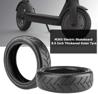 Neumáticos Delanteros y Traseros de 8.5 Pulgadas para Patinete Eléctrico Xiaomi M365 Pro, Accesorios Originales de la UE, Neumáticos de Goma Más Gruesos de 8 1/2x2 + Cámara de Aire