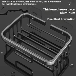 Thép hiện đại treo tường nhà vệ sinh giá giấy góc tổ chức Giải pháp cho khách sạn hoặc căn hộ phòng tắm mô hộp lưu trữ - Product Image 4