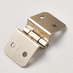 Charnière de meuble de style chinois 28 mm en fer argenté à montage en surface, antirouille, type H - Product Image 2