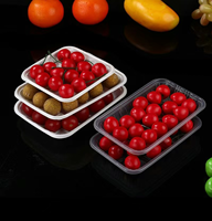 Barquette en mousse personnalisable, réutilisable, jetable, écologique, pour l'emballage de fruits de mer et de viande, couleur personnalisée, qualité alimentaire, classique, pour les fêtes
