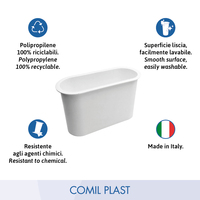 Pot Bunga Plastik Gaya Eropa untuk Makam Dewasa, Produk COMIL PLAST Buatan Italia, Laris Manis, Cocok untuk Monumen