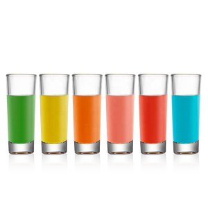 Trasparente Heavy Base Vetri di Colpo 6 Pack, 2 once di Vetro Alto Set per il Whisky Tequila di colpo Della <span class=keywords><strong>Vodka</strong></span> di occhiali <span class=keywords><strong>da</strong></span> regalo set