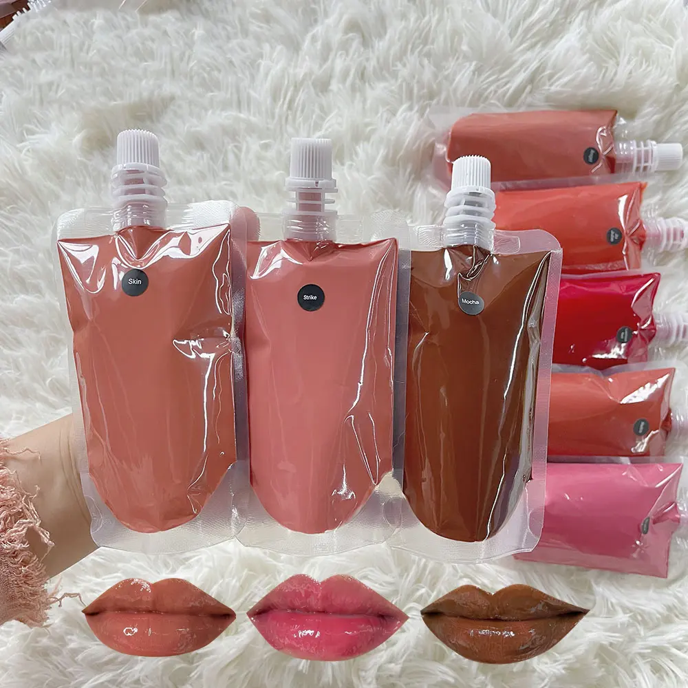 OEM private label lip gloss cosmetics vendor lipgloss base vegan versa gel lip gloss base bulk lip gloss base