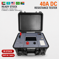 Nouveau testeur de résistance CC professionnel 40A/50A 2026 pour bobinages de transformateurs, ohmmètre avec imprimante thermique USB RS232 4 fils Kelvin