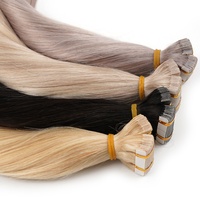 Extensions de cheveux humains vierges brésiliens Remy double épaisseur de haute qualité, en stock important, 50g/paquet