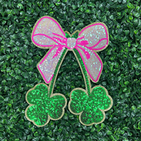St Patricks Day Vente Chaude Designer Paillettes Paillettes Arc Patch Fer sur Fleur Patch Vêtements Patches