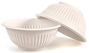 Benutzer definierte umwelt freundliche 1000ml Maisstärke Biologisch abbaubare Suppen schüssel Öl beständiger Deckel für Reis nudeln Party Einweg Restaurant - Product Image 6