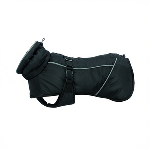 Manteau d'hiver Brizon pour chiens de taille moyenne 50 cm, vêtements imperméables noirs pour animaux de compagnie - Product Image 2