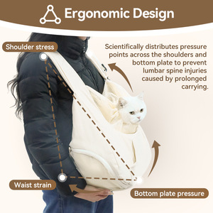 <b>Pet</b> Chest Bag Mesh Breathable Dog Cat <b>Carrier</b> Backpack Travel Outdoor Use 50x48x61cm - Product Image 2