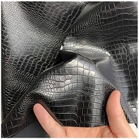 Tissu plastique en cuir artificiel PVC, imprimé Crocodile, textile pour la production de sacs