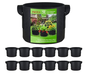 Macetas de cultivo inteligentes al por mayor de 1 a 100 galones, bolsas de cultivo UV, tela no tejida de fieltro de fibra vegetal barata - Product Image 1