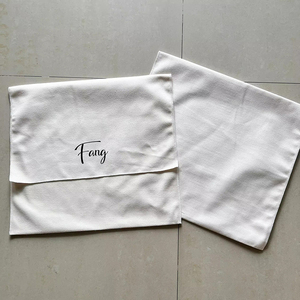 Pochette de rangement haut de gamme en toile de coton naturel pour vêtements et oreillers, personnalisable, avec rabat, pour emballage anti-poussière - Product Image 3