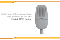 Nouvelle conception de lampadaires LED AC IP65 500W/100W pour l'extérieur