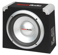 Caja de Subwoofer Activo Compacta para Automóvil de 10 Pulgadas/12 Pulgadas, Caja de Altavoz con Amplificador Incorporado