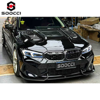Spoiler Delantero de Fibra de Carbono Seca Estilo AD, Divisor de Labio Delantero, Kit de Carrocería para BMW G20 G21 320i 330i M340i Serie 3 2022-2026