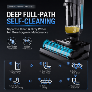OEM Cordless Wet <b>Dry</b> Vacuum Cleaner 15KPa Brushless Floor Washer Vacuum <b>Mop</b> Combo for Hardwood Tile Floor Cleaning - Product Image 6