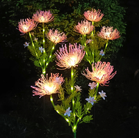 Lampe solaire à fleurs lumineuses simulées, étanche IP65, pour décoration extérieure de jardin, de Noël et de scènes festives