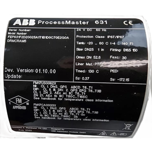 E+H FEP631 เครื่องวัดอัตราการไหล ProcessMaster 631 การสื่อสาร HART PROFIBUS DP Modbus - Product Image 2