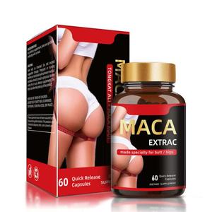 Capsules de racine de maca noire, complément alimentaire pour l'amélioration des fesses, naturel et biologique pour adultes - Product Image 1