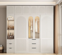 Armoire de rangement à portes coulissantes de luxe léger pour chambre à coucher, petite unité, armoire pour enfants