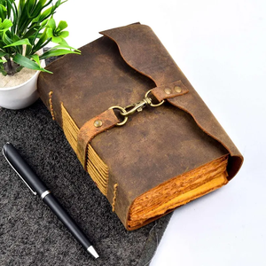 Premium Handmade Brown <b>Leather</b> Journal Rustic Vintage <b>Diary</b> with Deckle Edge Paper, Artisan Writing Notebook - Product Image 1