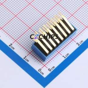 DA-8-B-T DIP Switch Through hole Component (THT),P=2.54mm Switch Piano Key Single Pole Single Throw 8 2.54mm - Product Image 2