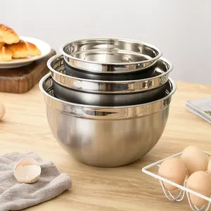 Stainless Steel Mixing Bowl Kitchen Home Essential For Food Storage Serving Salad Food Prep Baking Cooking Custom Logo