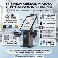 Terminal de paiement en libre-service intelligent pour magasin de détail, avec module de paiement et imprimante personnalisés pour un service client en autonomie