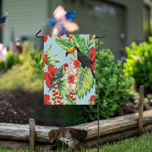 Bandera de temporada con estampado de doble cara para decoración de jardín, banderas duraderas de 12x18 pulgadas para jardín, loros y exteriores - Product Image 5
