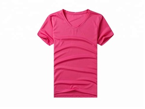 Camiseta de Mujer al por Mayor, Serigrafía, 100% Poliéster, Cuello en <span class=keywords><strong>V</strong></span> - Product Image 2