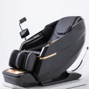 OEM Luxus-Leder Professioneller Ganzkörper-Shiatsu Dual-Core 3D Zero-Gravity Massagesessel mit KI-Sprachsteuerung und Herzfrequenztest - Product Image 1