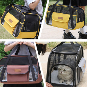 Evcil Hayvan Taşıma Çantası Köpek Genişletilebilir Taşıyıcı Havayolu Onaylı Katlanabilir Şık Fermuarlı Büyük Su Geçirmez Kedi Açık Hava Kare Oxford Hayvan Çantası - Product Image 5