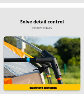 Tente de <span class=keywords><strong>camping</strong></span> de luxe avec protection UV pliable et portable, tente imperméable avec moustiquaire pour le <span class=keywords><strong>camping</strong></span> en famille en plein air et les pique-niques - Product Image 4