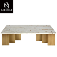 Tables centrales en pierre naturelle fabriquées sur mesure modernes et simples Table basse en marbre italien Table basse de luxe