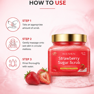 <span class=keywords><strong>Exfoliante</strong></span> Corporal Vegano con Aroma a Fresa, <span class=keywords><strong>Miel</strong></span>, Azúcar, Manteca <span class=keywords><strong>de</strong></span> Karité <span class=keywords><strong>y</strong></span> Cúrcuma - <span class=keywords><strong>Exfoliante</strong></span> Blanqueador <span class=keywords><strong>y</strong></span> Suavizante - Product Image 4