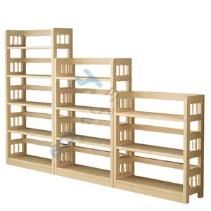 Новинка 2022, качественные товары от производителя, Классическая деревянная лестница для хранения библиотек, книжный шкаф, книжная полка для продажи