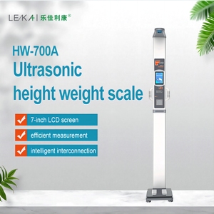 Medizinische Körperfettwaage Mechanisch Stahl 300kg mit Größenmessung BMI Ultraschall LCD-Touchscreen OEM/ODM für Krankenhäuser - Product Image 2