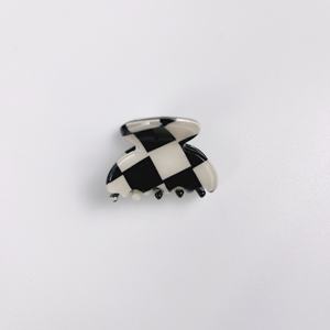 CANYUAN-pinzas acrílicas para el pelo de bebé, personalizadas, pequeñas, coloridas, a la moda, minipinzas para el pelo a cuadros con Ajedrez para niña - Product Image 5