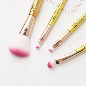 ชุดแปรงแต่งหน้าไนลอน 4 ชิ้น รุ่น Gradient Mermaid พร้อมแปรงปัดแก้มและแปรงอายแชโดว์ แบบพกพา สำหรับผู้เริ่มต้น - Product Image 2