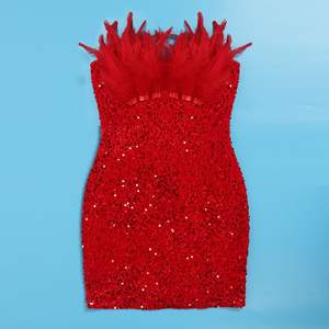 Spedizione Rapida CW2852 <span class=keywords><strong>Abito</strong></span> <span class=keywords><strong>Mini</strong></span> con <span class=keywords><strong>Paillettes</strong></span> da Donna Elegante Vestito da Festa <span class=keywords><strong>Abito</strong></span> da Club 2026 - Product Image 4