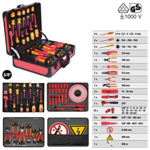 KS TOOLS Juego de herramientas aisladas para vehículos híbridos y eléctricos, 43 piezas - Product Image 2