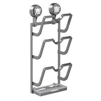 Support mural multifonctionnel pour couvercles de casseroles et planches à découper, fixation sans perçage, en acier au carbone robuste et ABS